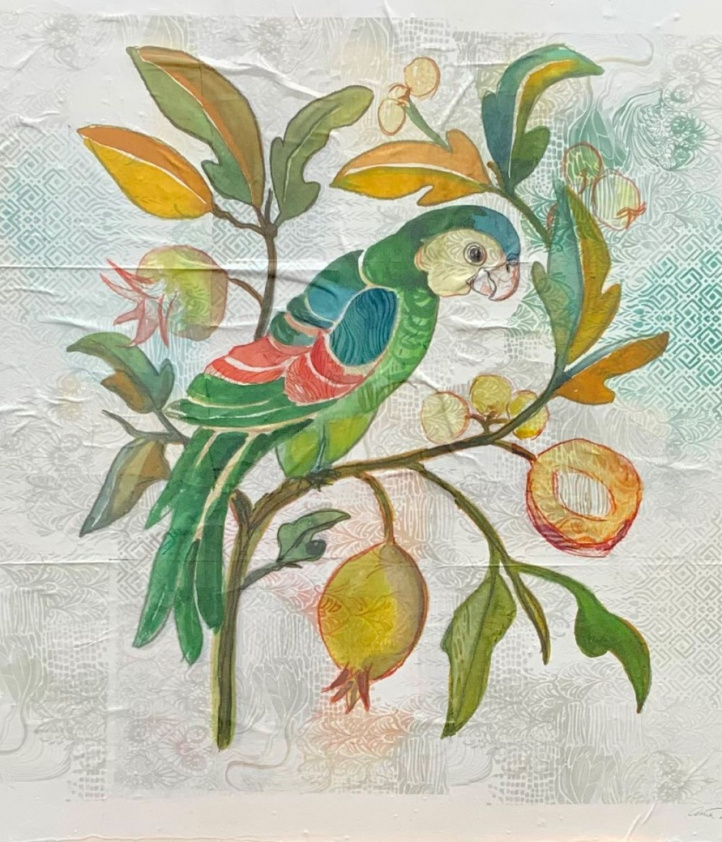 Mosaikfågel i gruppen Kunstgalleri / Dyr og natur / Dyr og natur hos NOA Gallery (100012_3108)