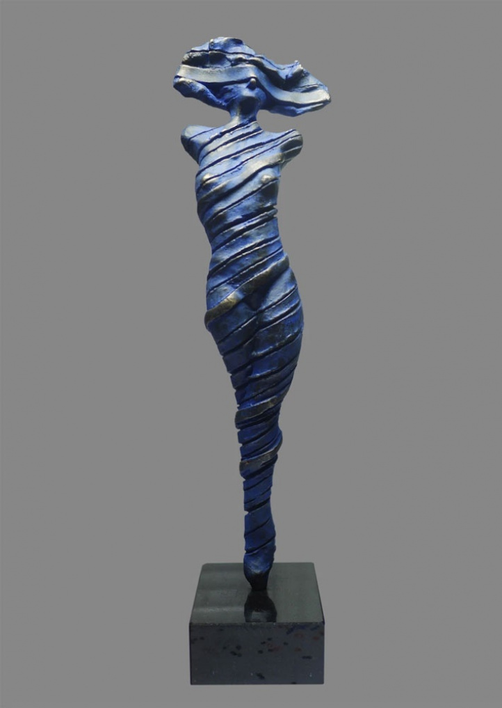 Sunshine (blå patina) i gruppen Kunstgalleri / Tekniker / Skulpturer hos NOA Gallery (100014_32)