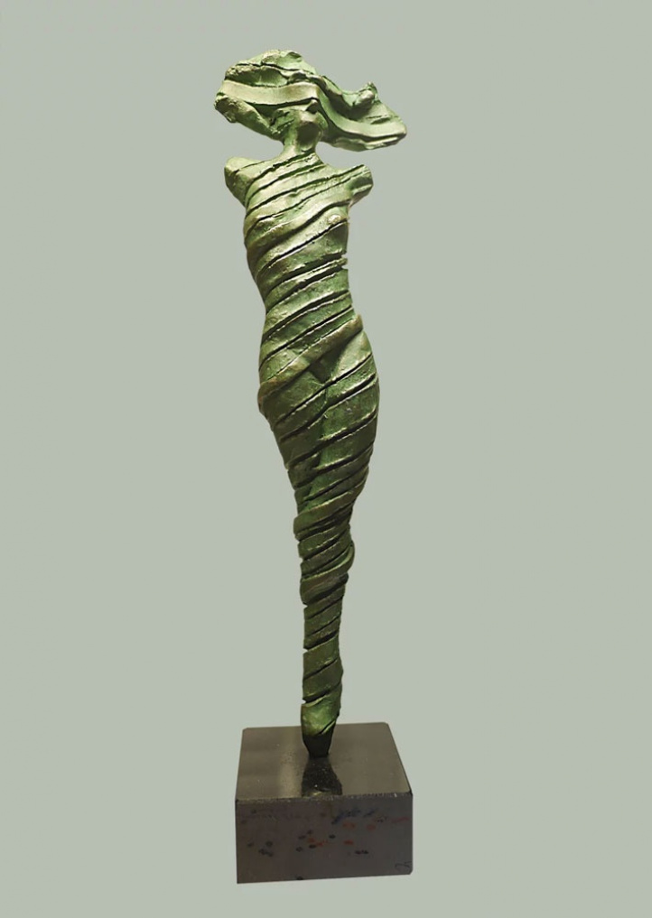 Sunshine (grön patina) i gruppen Kunstgalleri / / Statuer til dekorasjon hos NOA Gallery (100014_63)