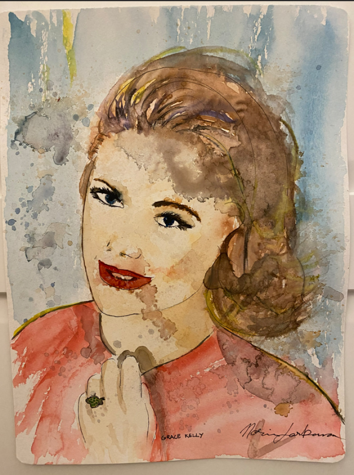 Grace Kelly i gruppen Kunstgalleri / Tekniker / Akvarell hos NOA Gallery (100016_gracekelly)