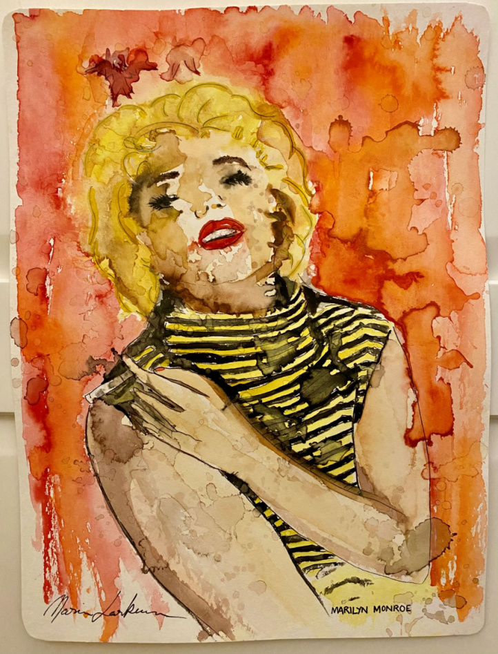 Marilyn Monroe i gruppen Kunstgalleri / Tekniker / Akvarell hos NOA Gallery (100016_marilynmonroe)