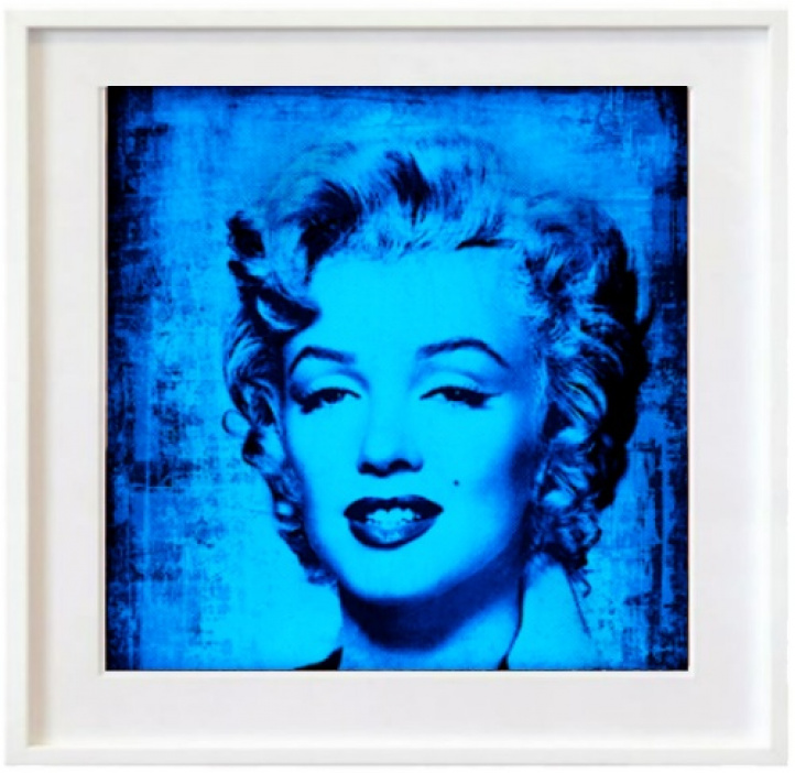 Hommage á Marilyn, blå i gruppen Kunstgalleri / Temaer / Pop Art hos NOA Gallery (100038_7585)