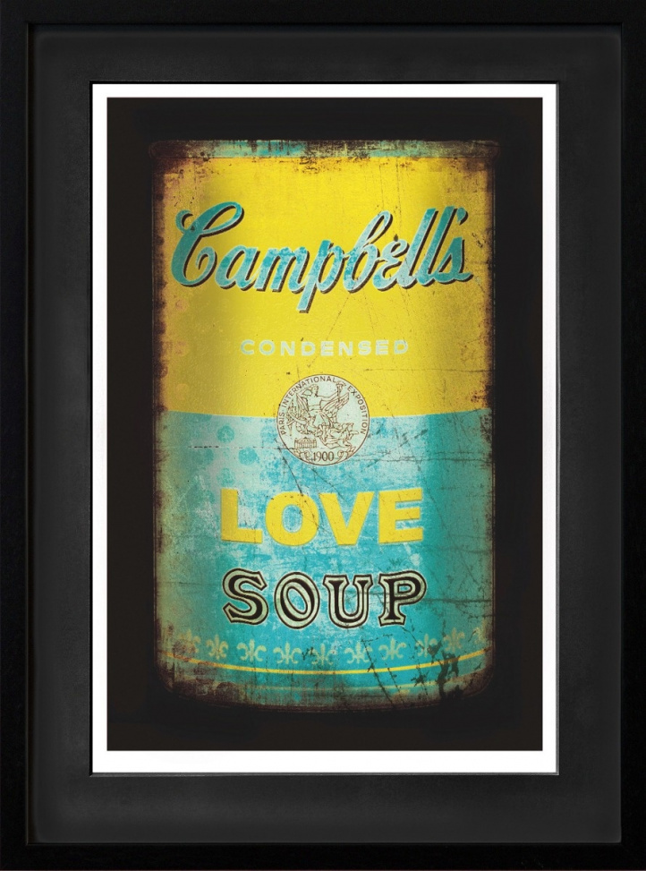 Love soup (Yellow/turqoise) i gruppen Kunstgalleri / Temaer / Pop Art hos NOA Gallery (100038_832)