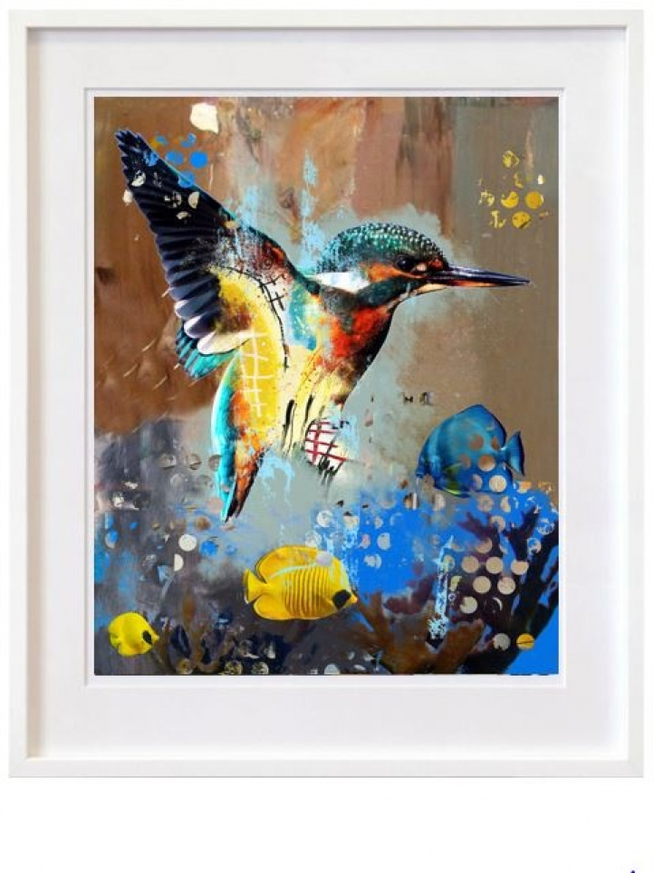 Kingfisher i gruppen Kunstgalleri / Presenter / Gaver til de som fyller jevnt hos NOA Gallery (100064_7512)