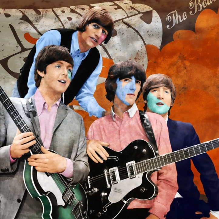 Beatles - Rubber soul i gruppen Kunstgalleri / Utvalgte originaler hos NOA Gallery (100084_2416)