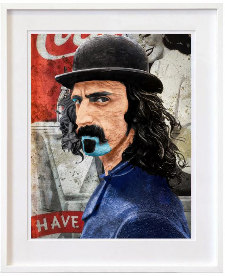 Frank Zappa - The Bowler Hat i gruppen Kunstgalleri / Temaer / Pop Art hos NOA Gallery (100084_frankzappathbowler)
