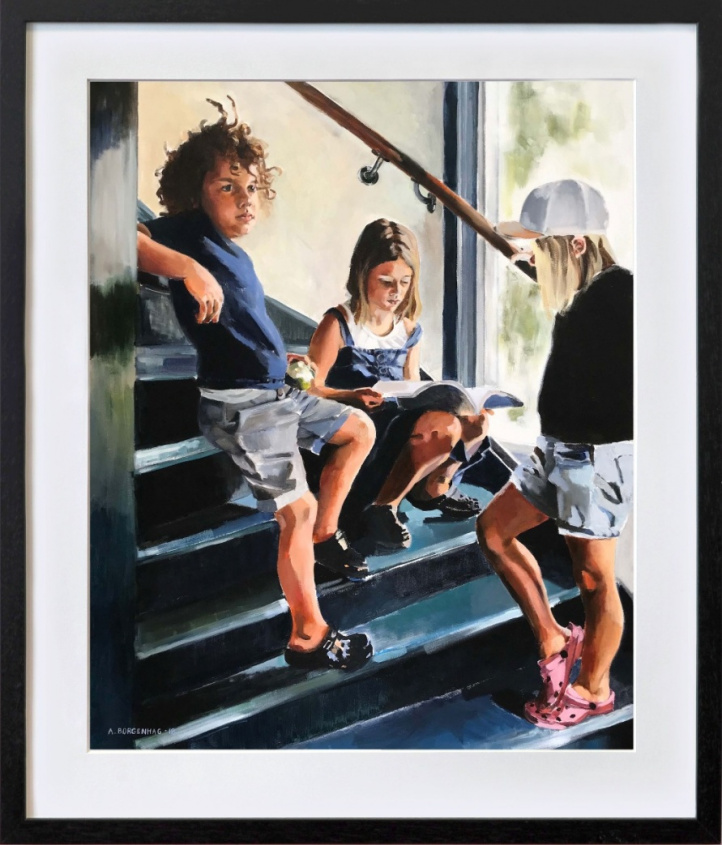 Barnen i trappan i gruppen Kunstgalleri / / Lag din egen bildevegg hos NOA Gallery (100095_845)
