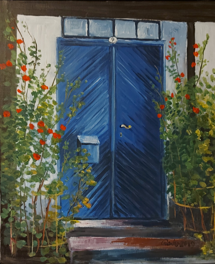 Blå dörr i gruppen Kunstgalleri / Original hos NOA Gallery (100114_bladorr)