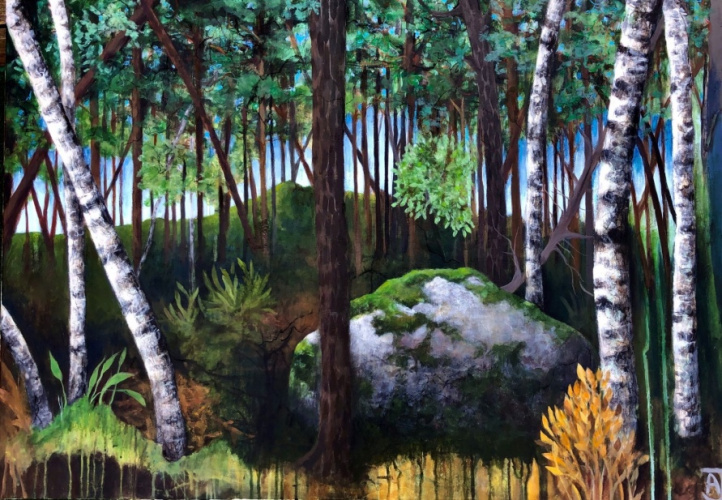 Skogens skymning i gruppen Kunstgalleri / / Pynt med grønt hos NOA Gallery (100132_1309)