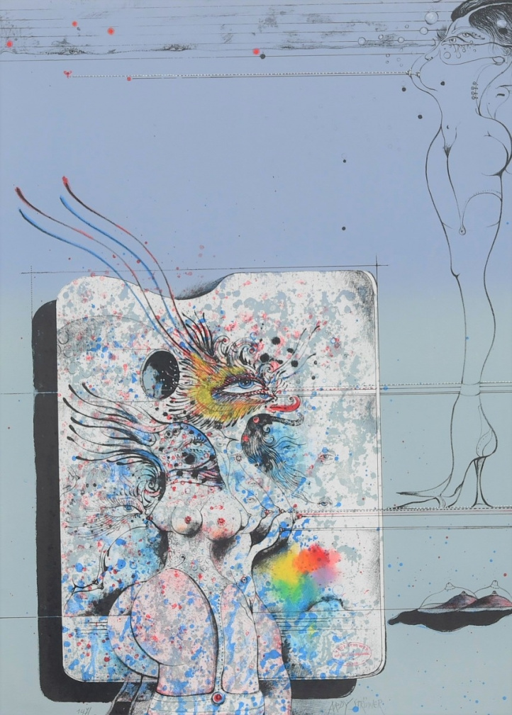 Grey Dreampalette i gruppen Kunstgalleri / Tekniker / Eksklusive litografier hos NOA Gallery (100152_1608)