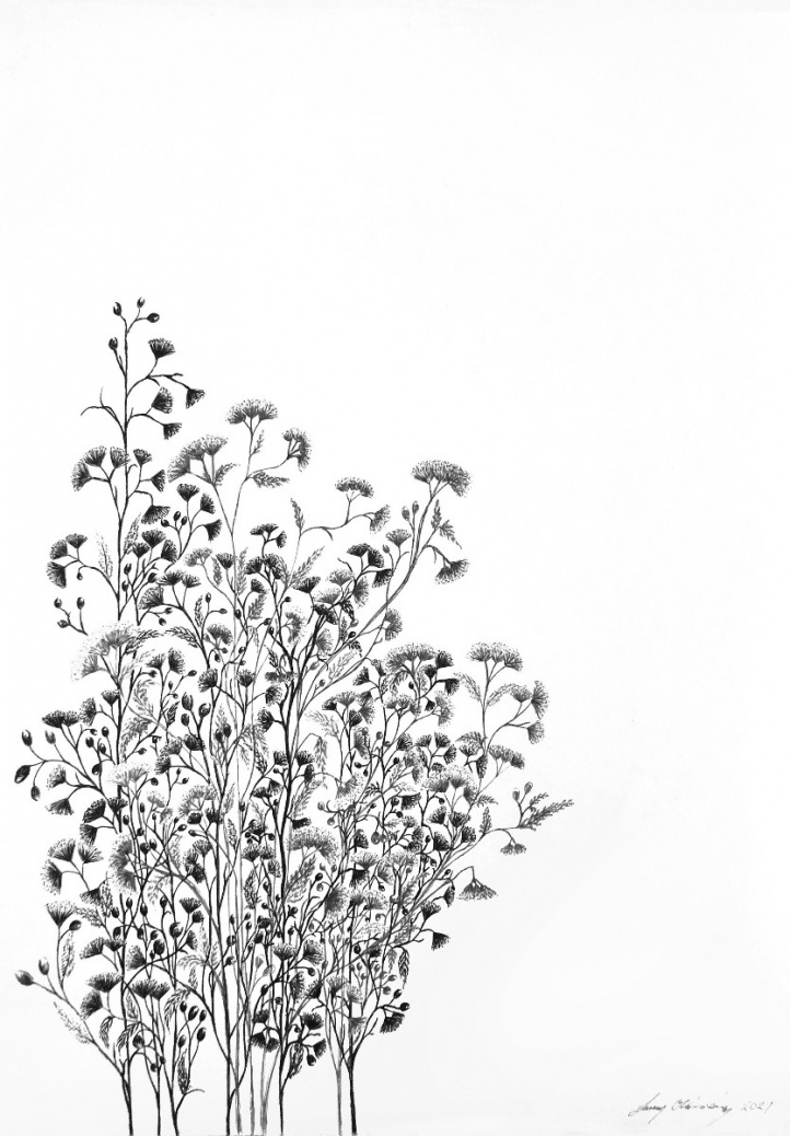 Bloom nr 11 i gruppen Kunstgalleri / Tekniker / Originale tegninger hos NOA Gallery (100167_2676)