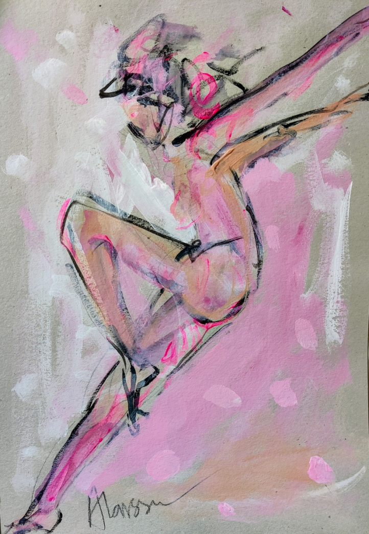 Pink dancer i gruppen Alle kunstverk / Fantasi hos NOA Gallery (100176_Danceme)