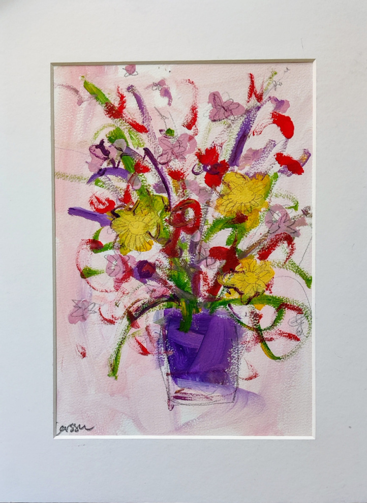 Flowers in a vase i gruppen Alle kunstverk / Fantasi hos NOA Gallery (100176_Flower)