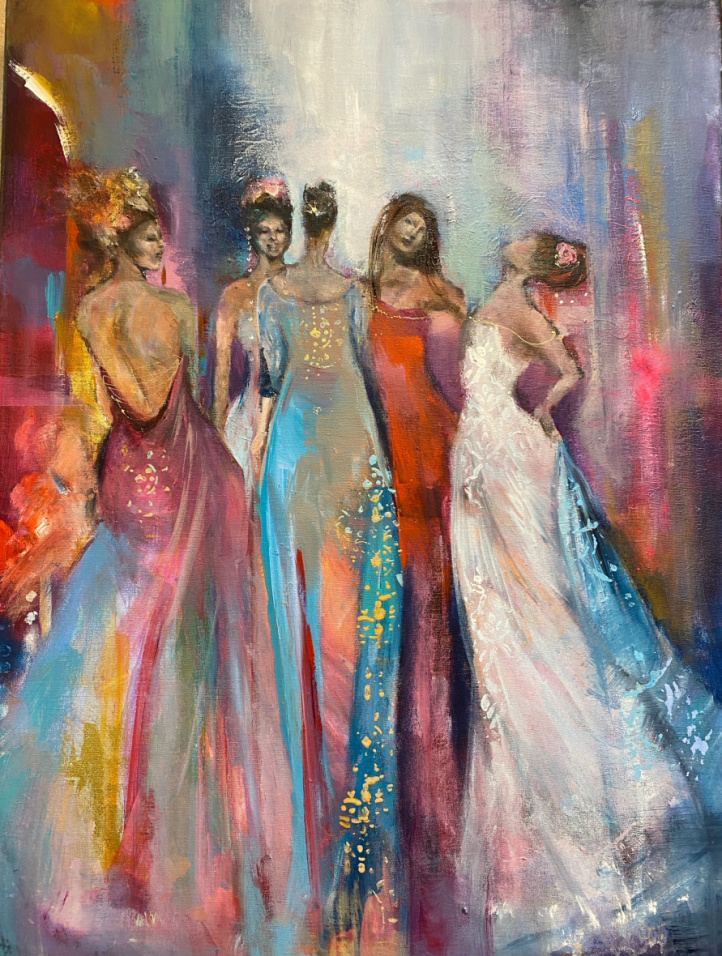 Färgstarka kvinnor i gruppen Alle kunstverk hos NOA Gallery (100187_fargstark)