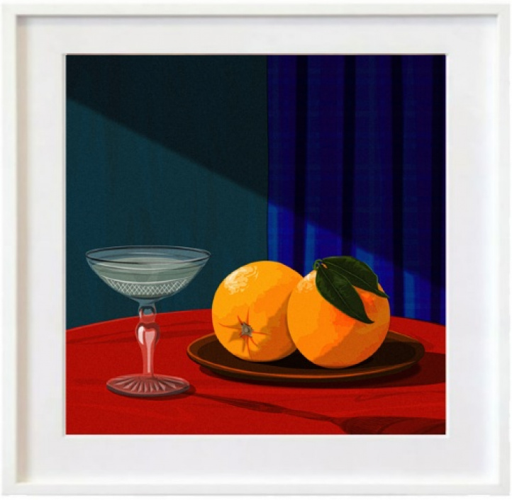 Champagne & Oranges i gruppen Kunstgalleri / Presenter / Gi bort et maleri i julegave! hos NOA Gallery (100198_4121)