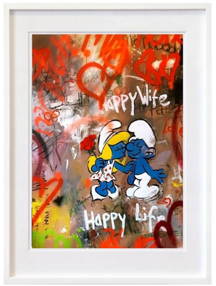 Happy Wife, Happy Life i gruppen Kunstgalleri / Temaer / Pop Art hos NOA Gallery (200227_2912)