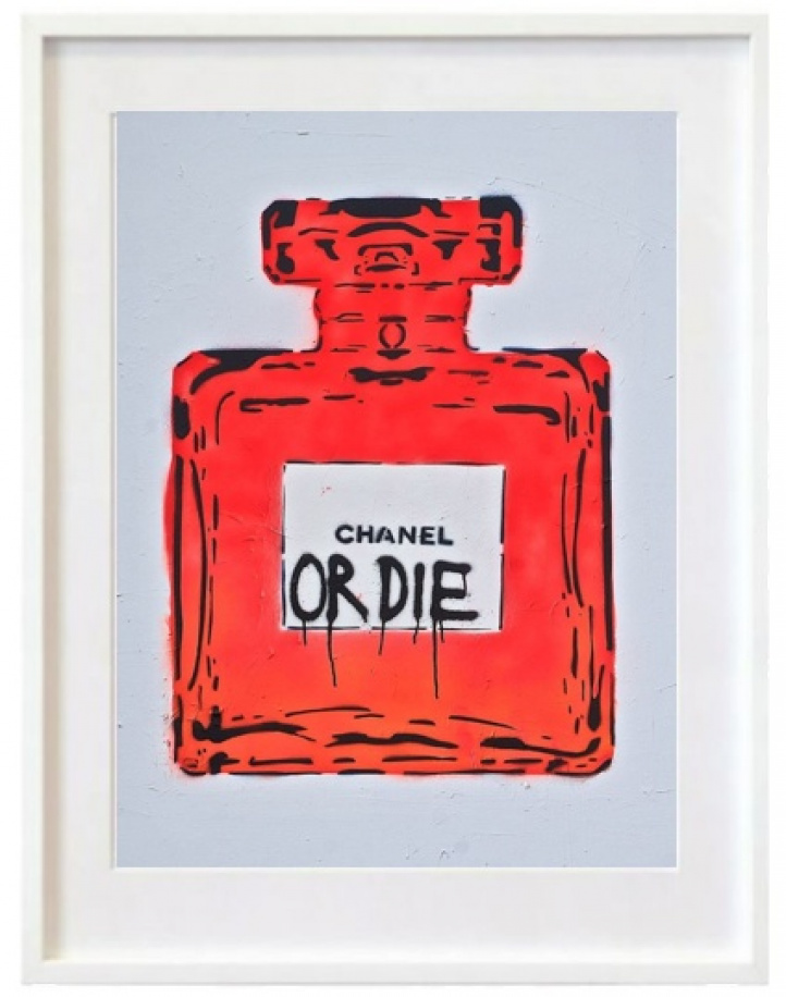 Chanel or die Street red i gruppen Kunstgalleri / Temaer / Julkalender lucka 4 hos NOA Gallery (200302_3984)