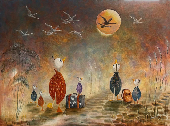 Flyttfåglar i gruppen Alle kunstverk / Djur hos NOA Gallery (200335_77108)