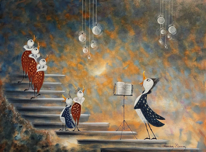 Sångfåglar i gruppen Alle kunstverk hos NOA Gallery (200335_77113)