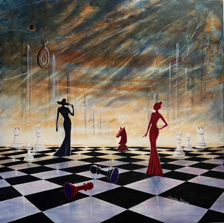  Queen\'s of chess i gruppen Alle kunstverk hos NOA Gallery (200335_77124)