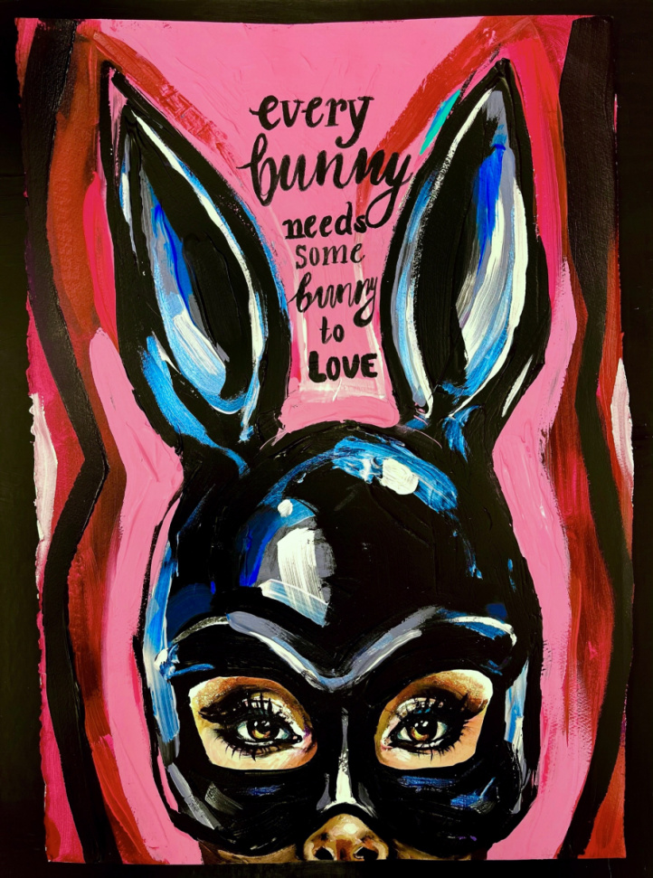 Every bunny needs some bunny to love i gruppen Alle kunstverk / Akryl hos NOA Gallery (bunny)